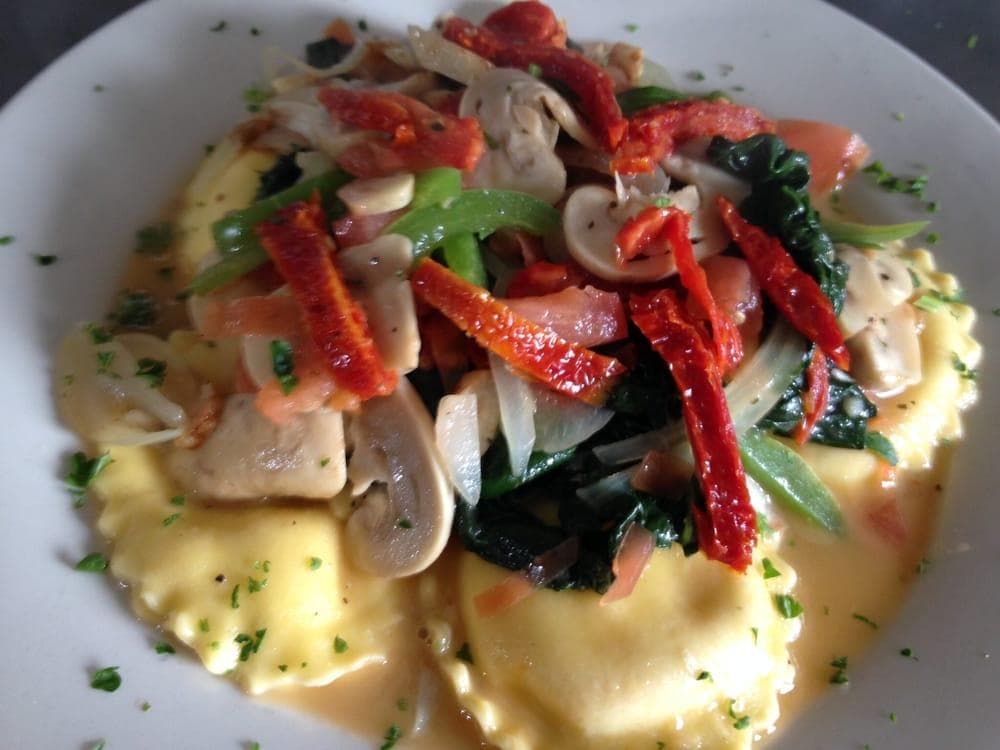 Delicious Ravioli take out dish